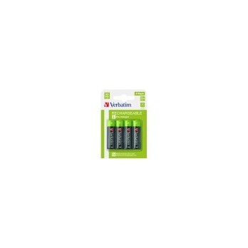 VERBATIM RECHARGEABLE BATTERY AA 4 PACK / HR6 49517