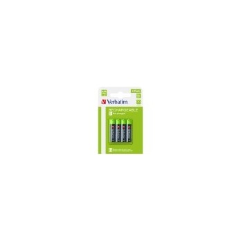 VERBATIM RECHARGEABLE BATTERY AAA 4 PACK / HR03 49514